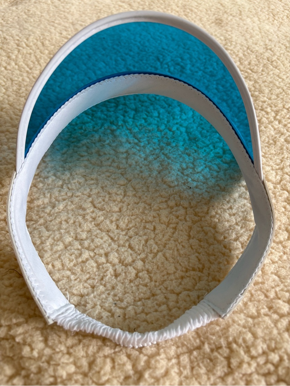 Sabrina Carpenter Espresso Blue Transparent  Visor with White Trim - Women’s Hat - Picture 3 of 3